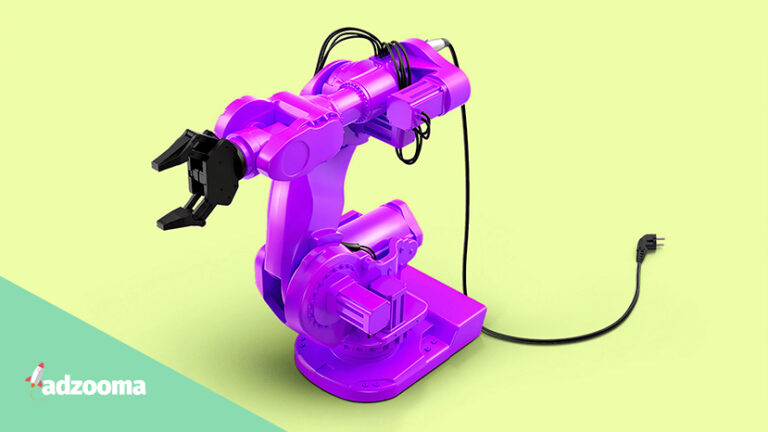 A purple toy robot