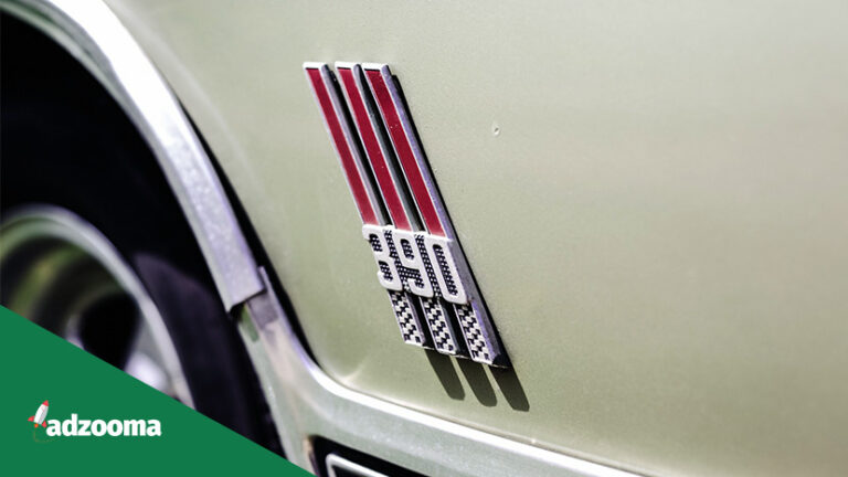 The badge of a Ford Mustang GT 390