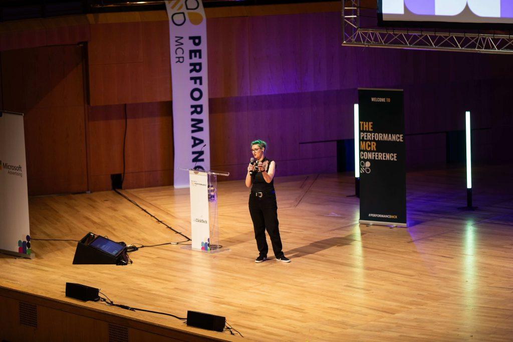 Niki speaking at Performance Manchester about the importance of cross-channel marketing