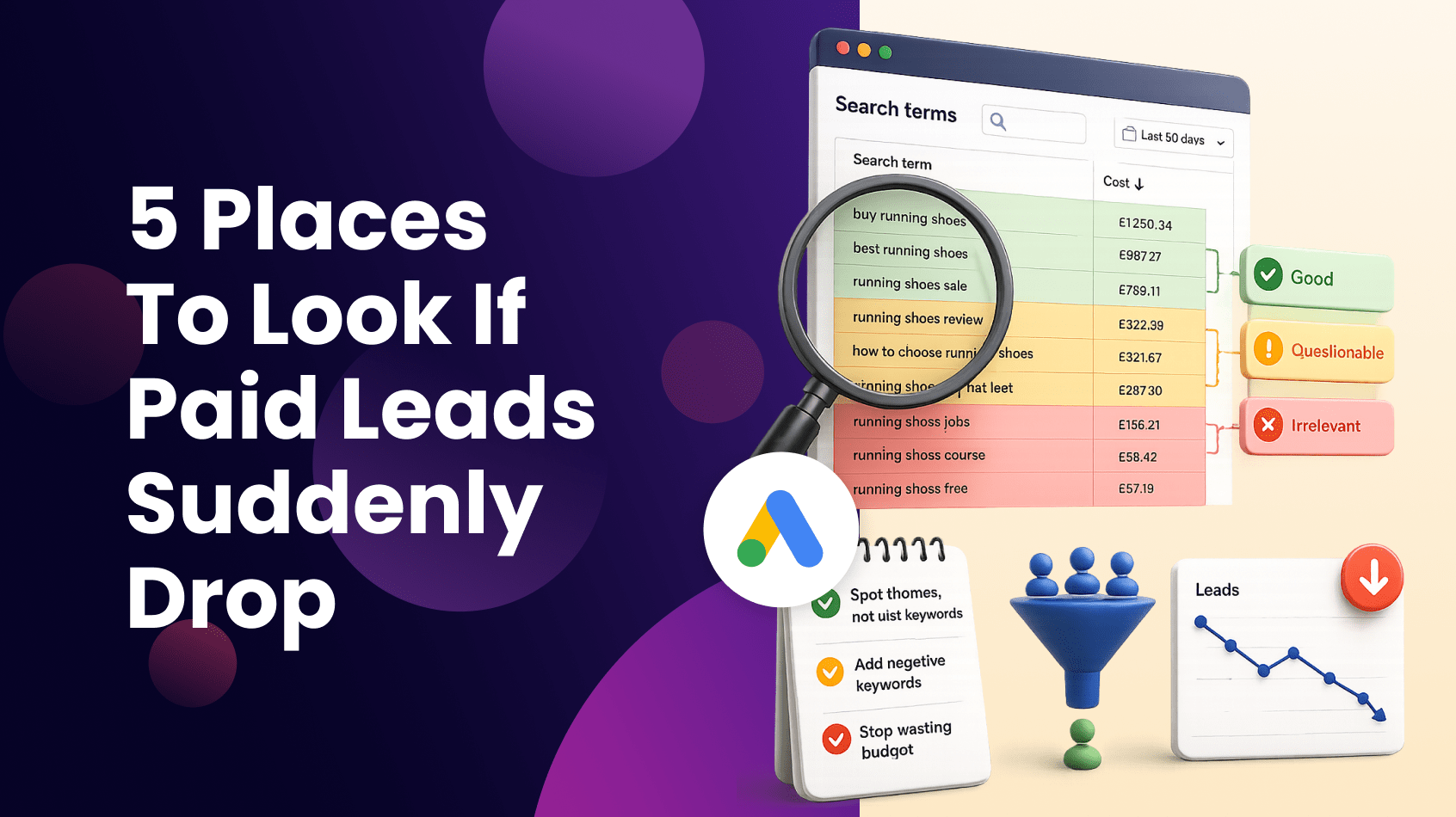 5 Places to Look If Paid Leads Suddenly Drop